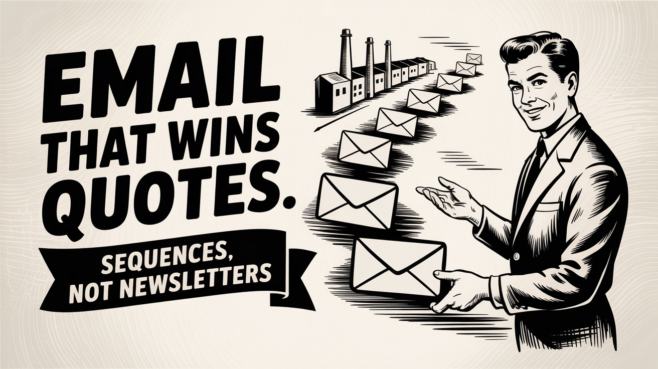 Email Marketing para Fabricantes y Distribuidores: Secuencias que Ganan Cotizaciones