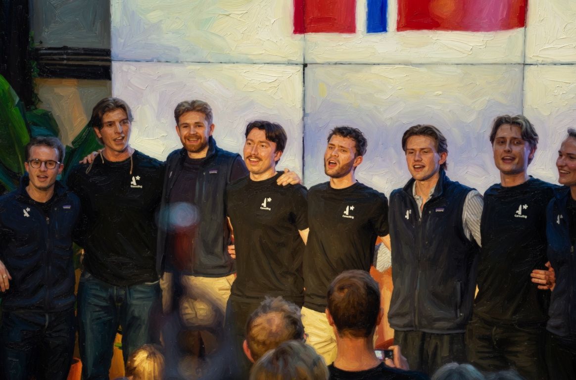Norwegian AI Championship — the Astar team on stage