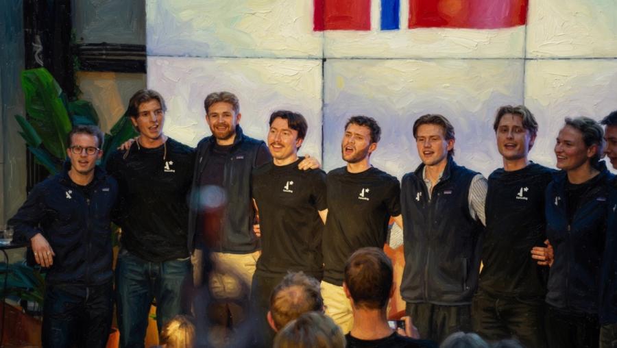 Norwegian AI Championship — the Astar team on stage