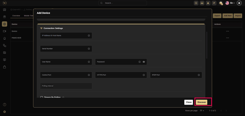 NX Witness configuration