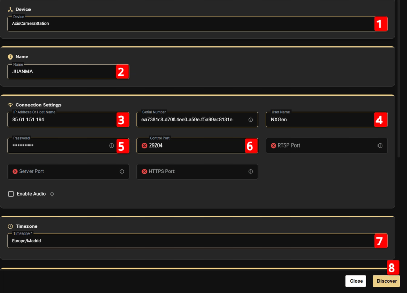 Axis Communications Family Integration Guide