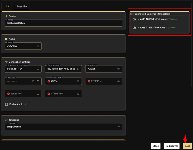Axis Communications Family Integration Guide