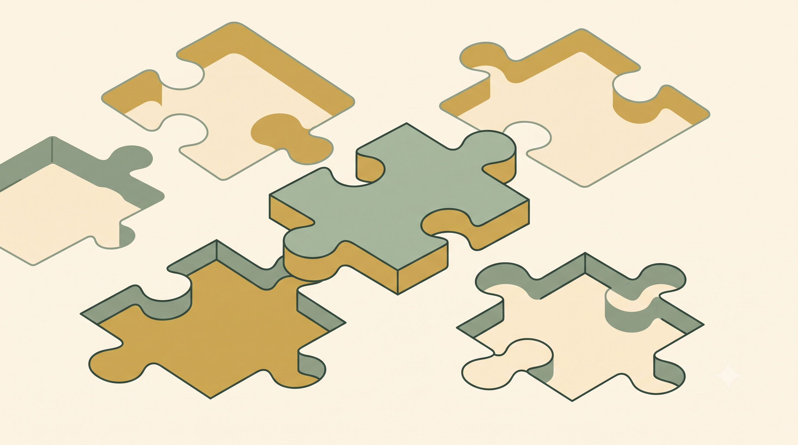 Conceptual illustration of a puzzle piece that fits only its own slot, representing near versus far transfer in brain training.