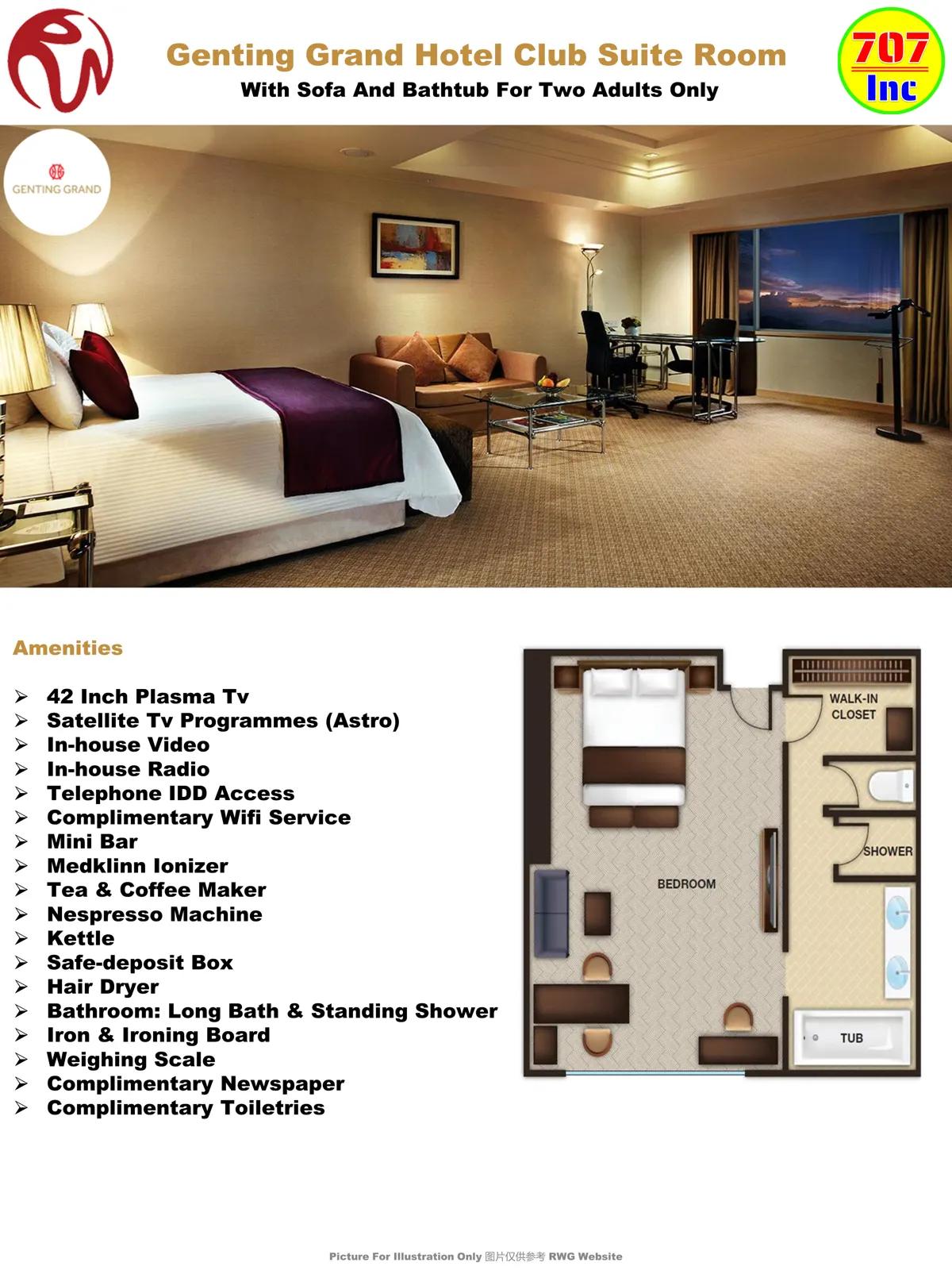 Club Suite Room at Genting Grand Hotel