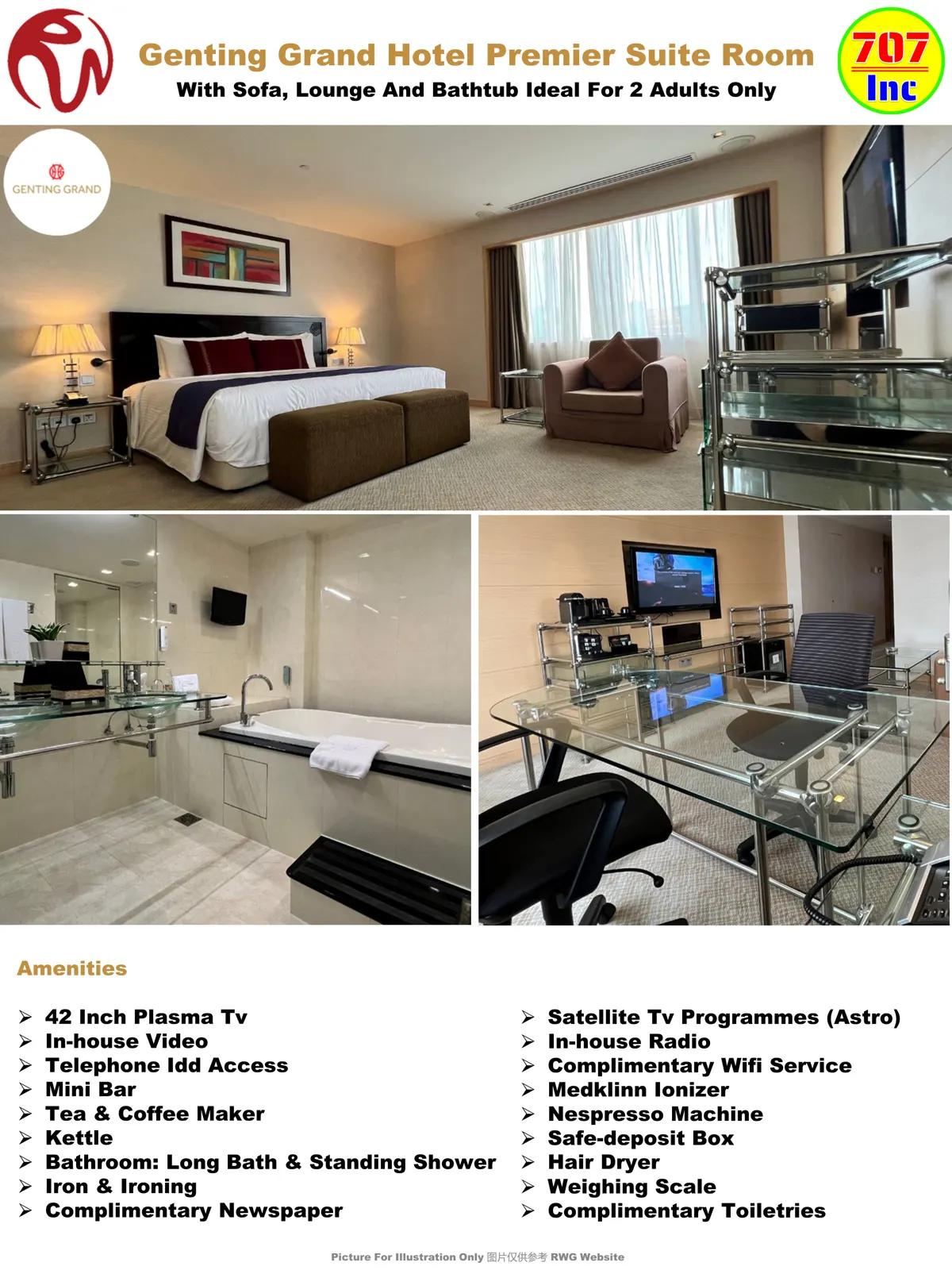 Premier Suite Room at Genting Grand Hotel