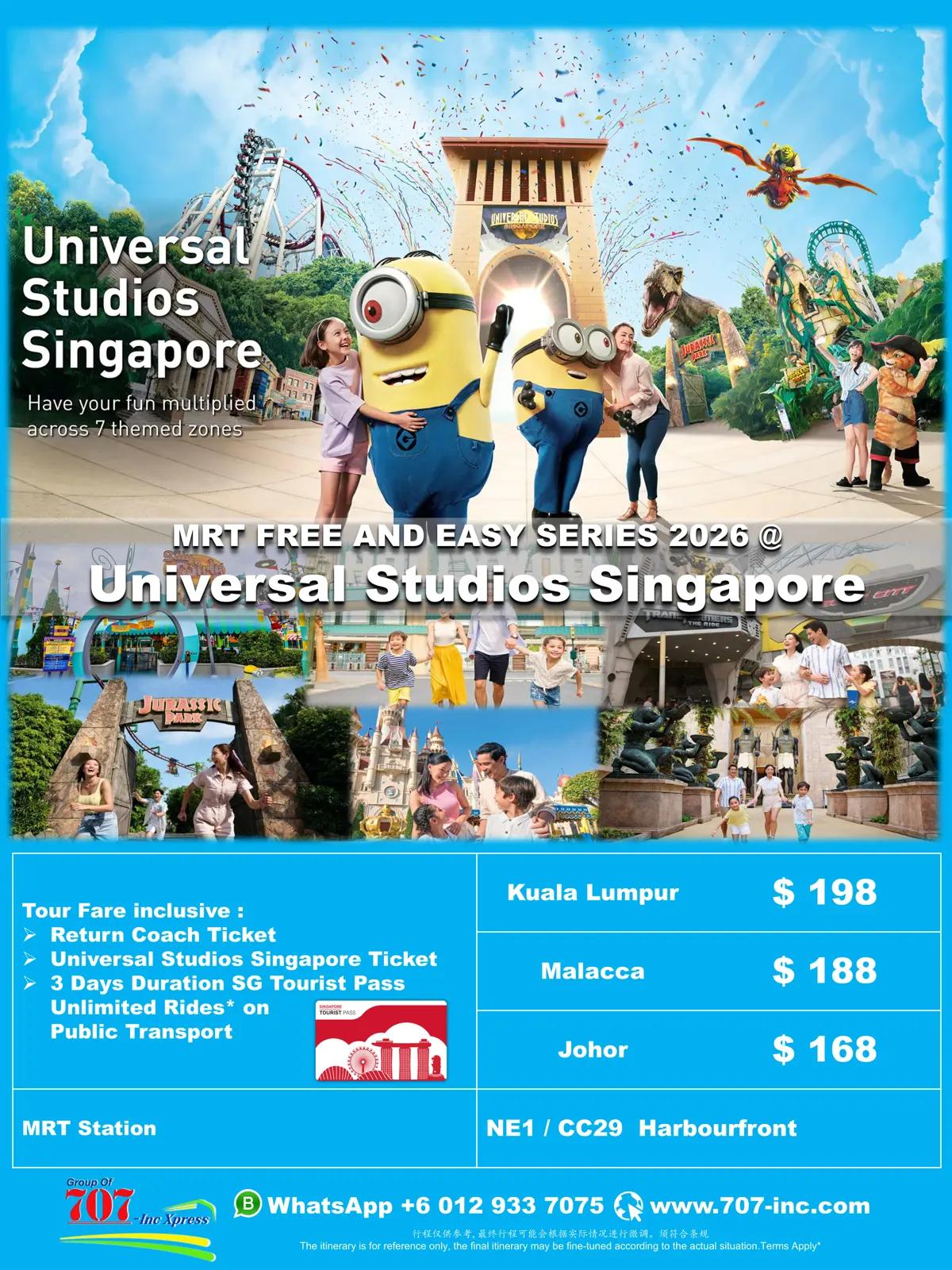 MRT Free & Easy Series 2026 @ Universal Studios Singapore