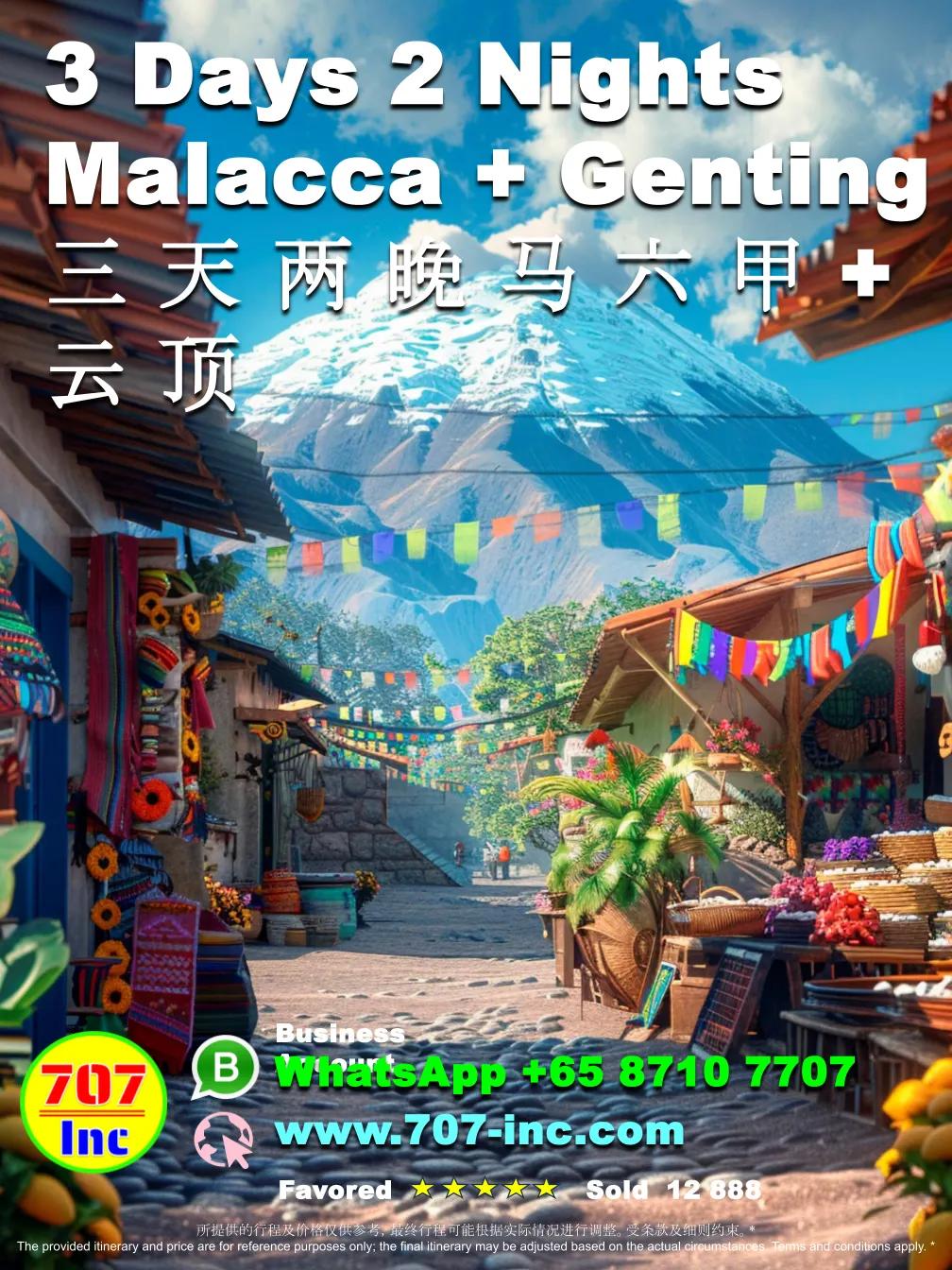 3D2N Malacca + Genting