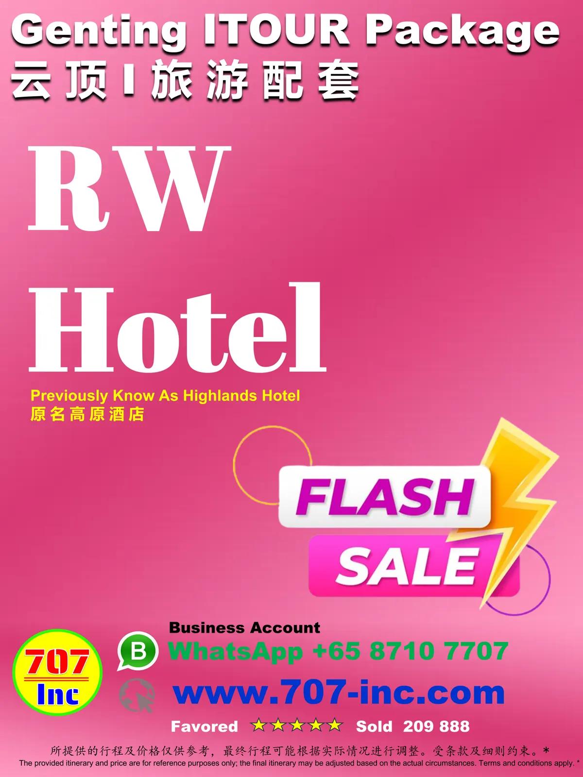 Genting iTour Package — RW Hotel (previously known as Highlands Hotel)