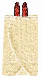 Kanin Kanin-placering av korvar