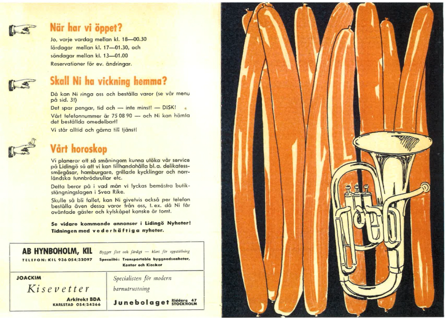 Presto grillens reklam från 1961, sid 1.