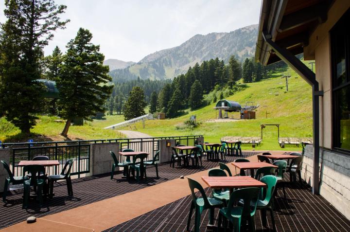 Mountain View from the deck of Deer Park Chalet