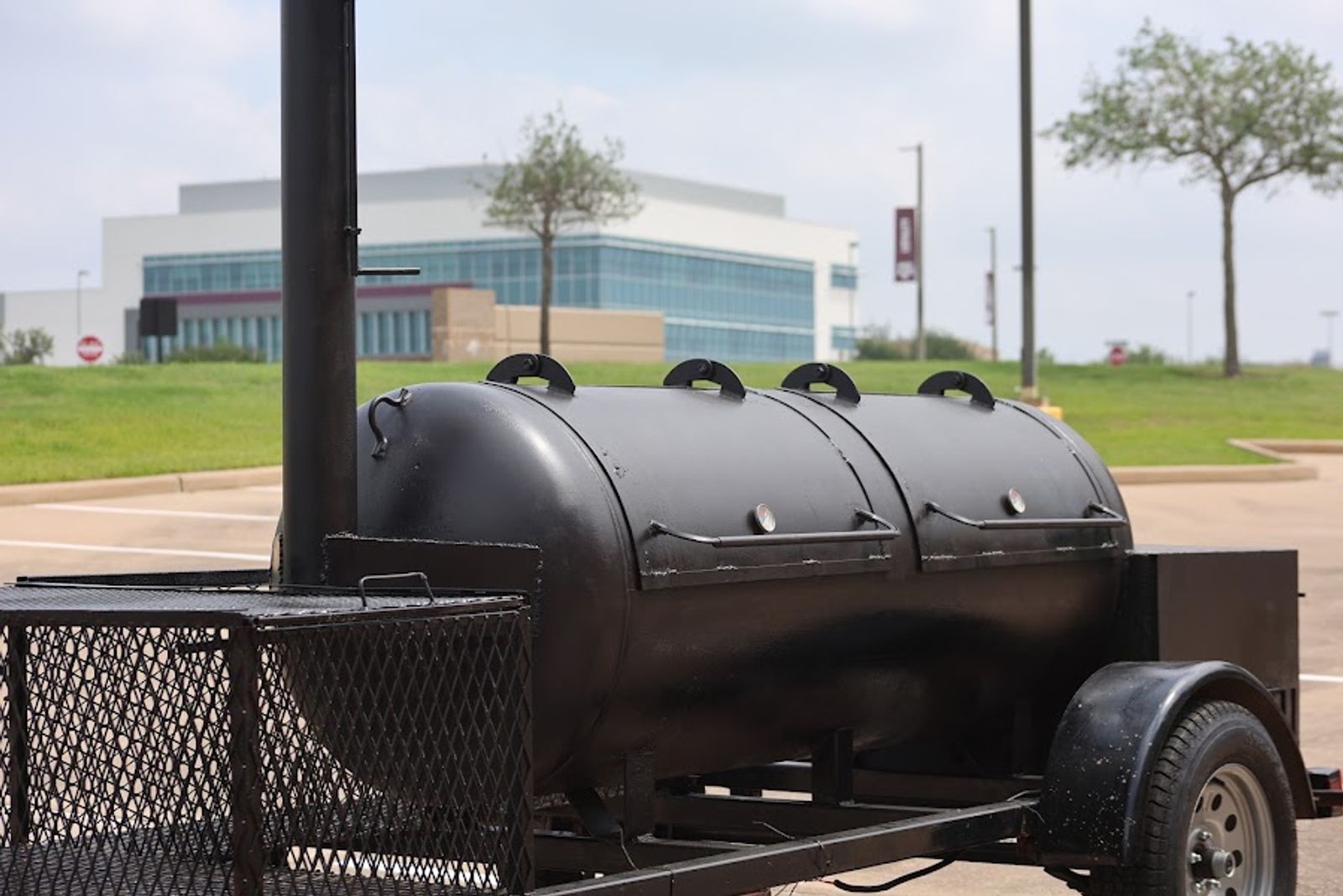 The Smoker Team's trailer smoker