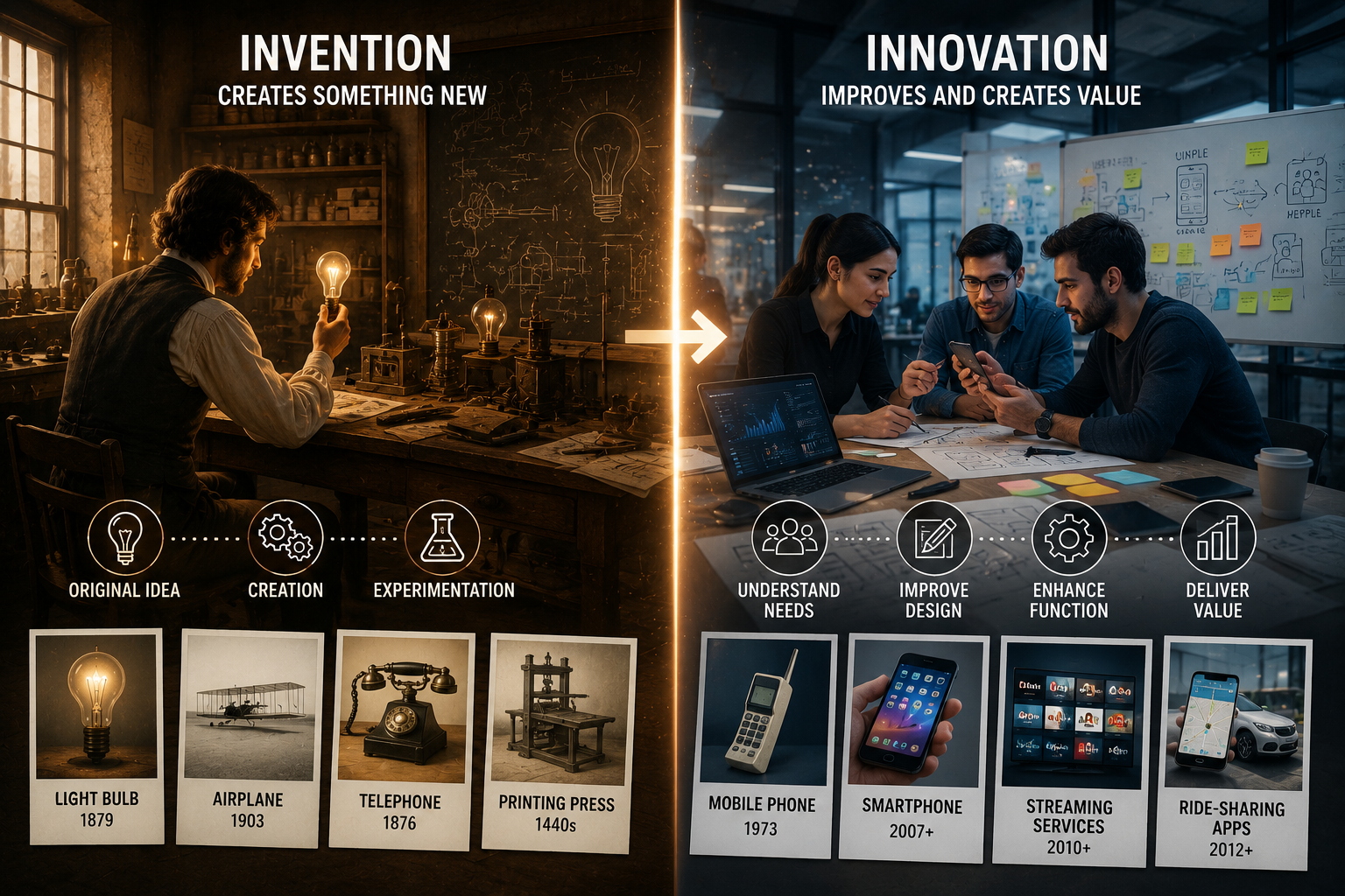 The Difference Between Invention and Innovation