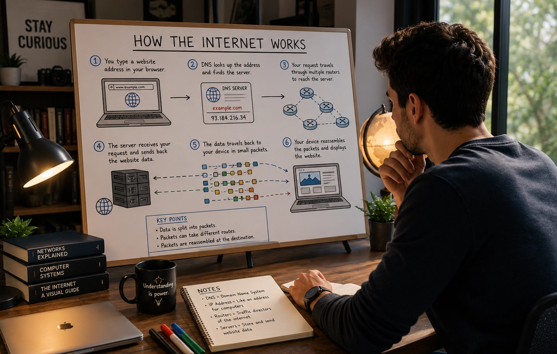 How the Internet Actually Works (Explained Simply)