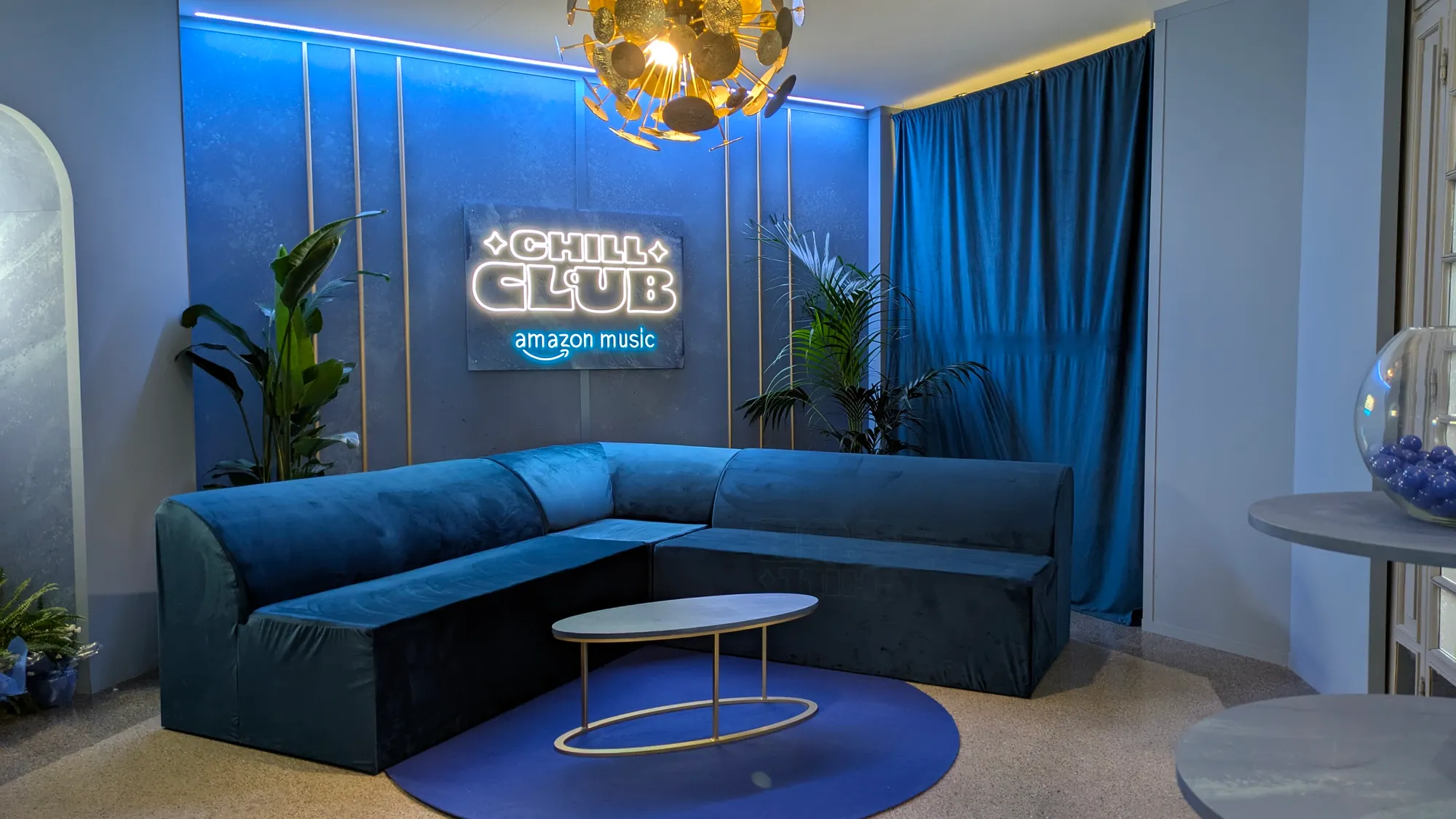 Chill Club - Amazon Music x Sanremo - Scenografia realizzata per Amazon Music da Veronica Molteni, Scenografa e Set Designer
