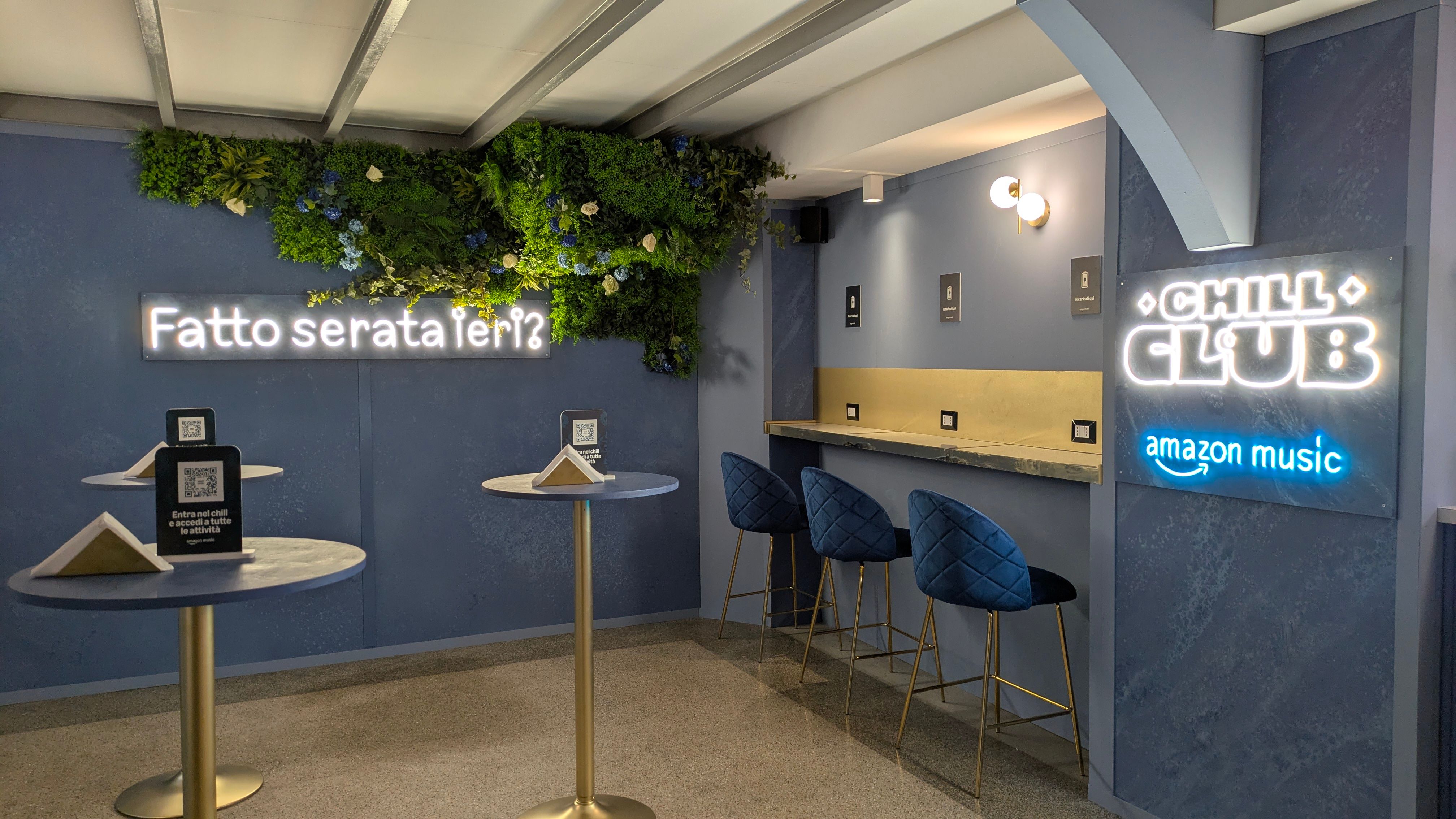 Scenografia realizzata per Amazon Music da Veronica Molteni, Scenografa e Set Designer