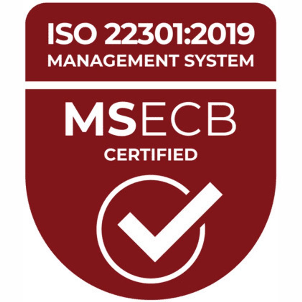 ISO 22301: 2019 Business Continuity Management System