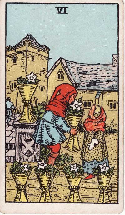 Six of Cups Tarot Card Meanings - 6