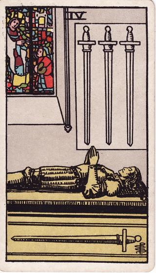 Four of Swords Tarot Card Meanings