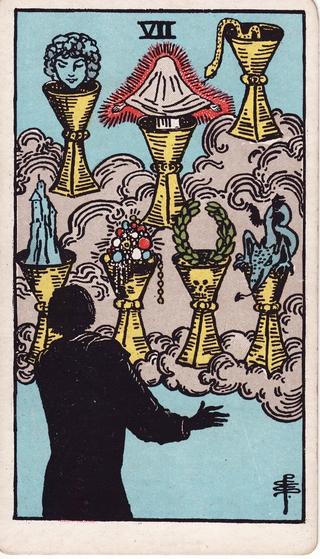 Seven of Cups Tarot Card Meanings