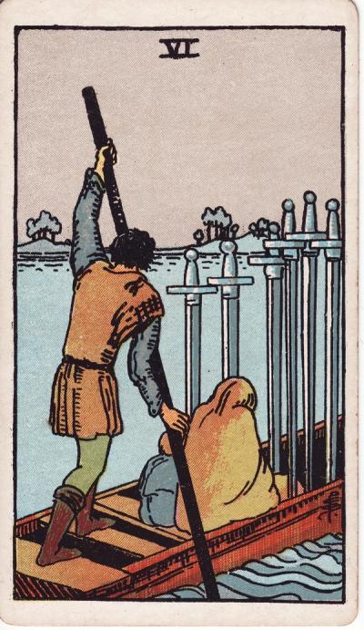 Six of Swords Tarot Card Meanings - 6