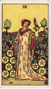 Nine of Pentacles Tarot Card Meaning