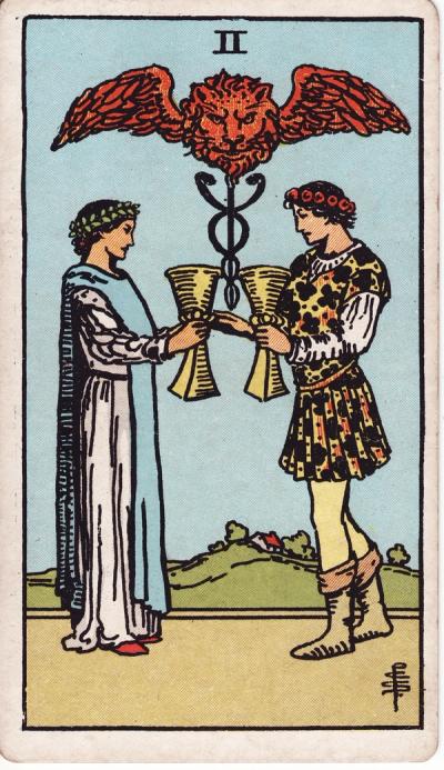 Two of Cups Tarot Card Meanings - 2