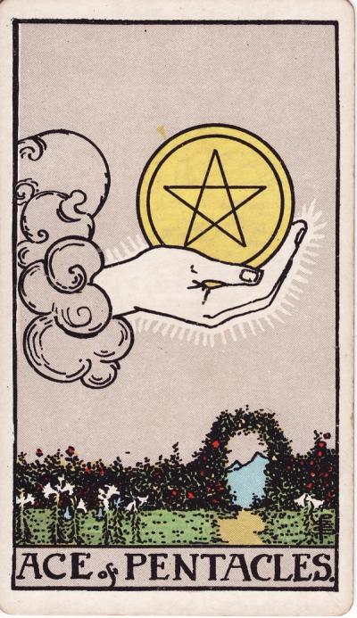 Ace of Pentacles Tarot Card Meanings - 1