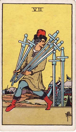 Seven of Swords Tarot Card Meanings