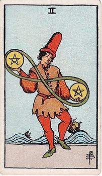 Two of Pentacles Tarot Card Meaning