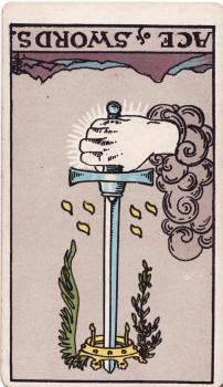 Reversed Ace of Swords Tarot Card Meaning (Love & Career)