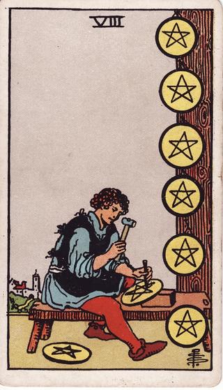 Eight of Pentacles Tarot Card Meanings