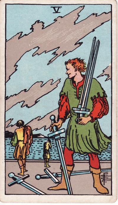 Five of Swords Tarot Card Meanings - 5