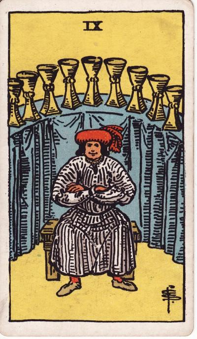 Nine of Cups Tarot Card Meanings - 9