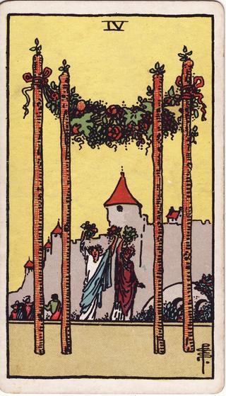 Four of Wands Tarot Card Meanings