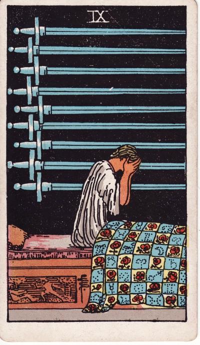 Nine of Swords Tarot Card Meanings - 9