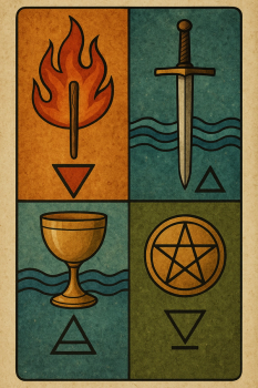 The Four Tarot Suits & The Elements: Decoding Their Deeper Mystical Links