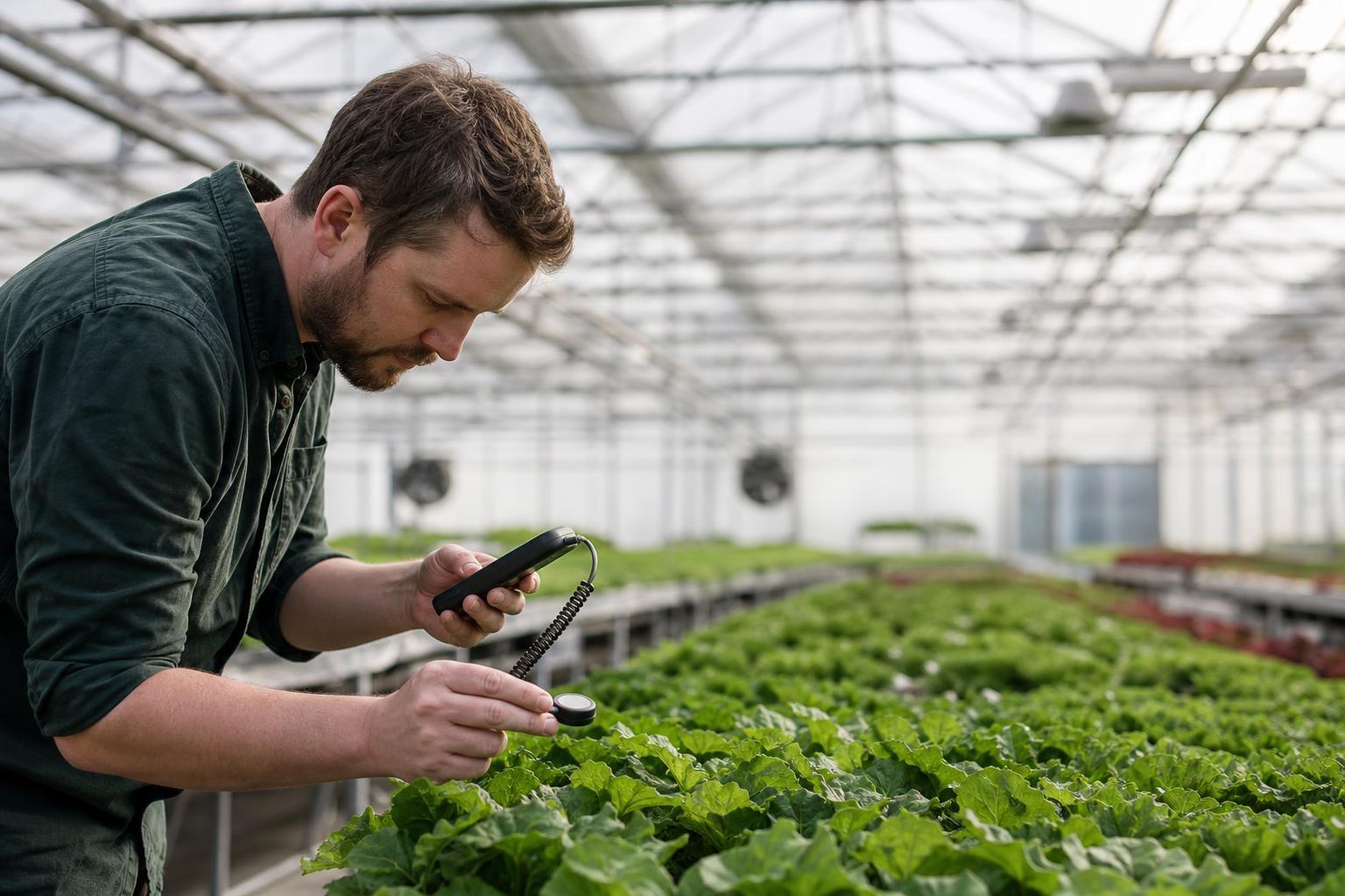 how to measure PPFD in greenhouse