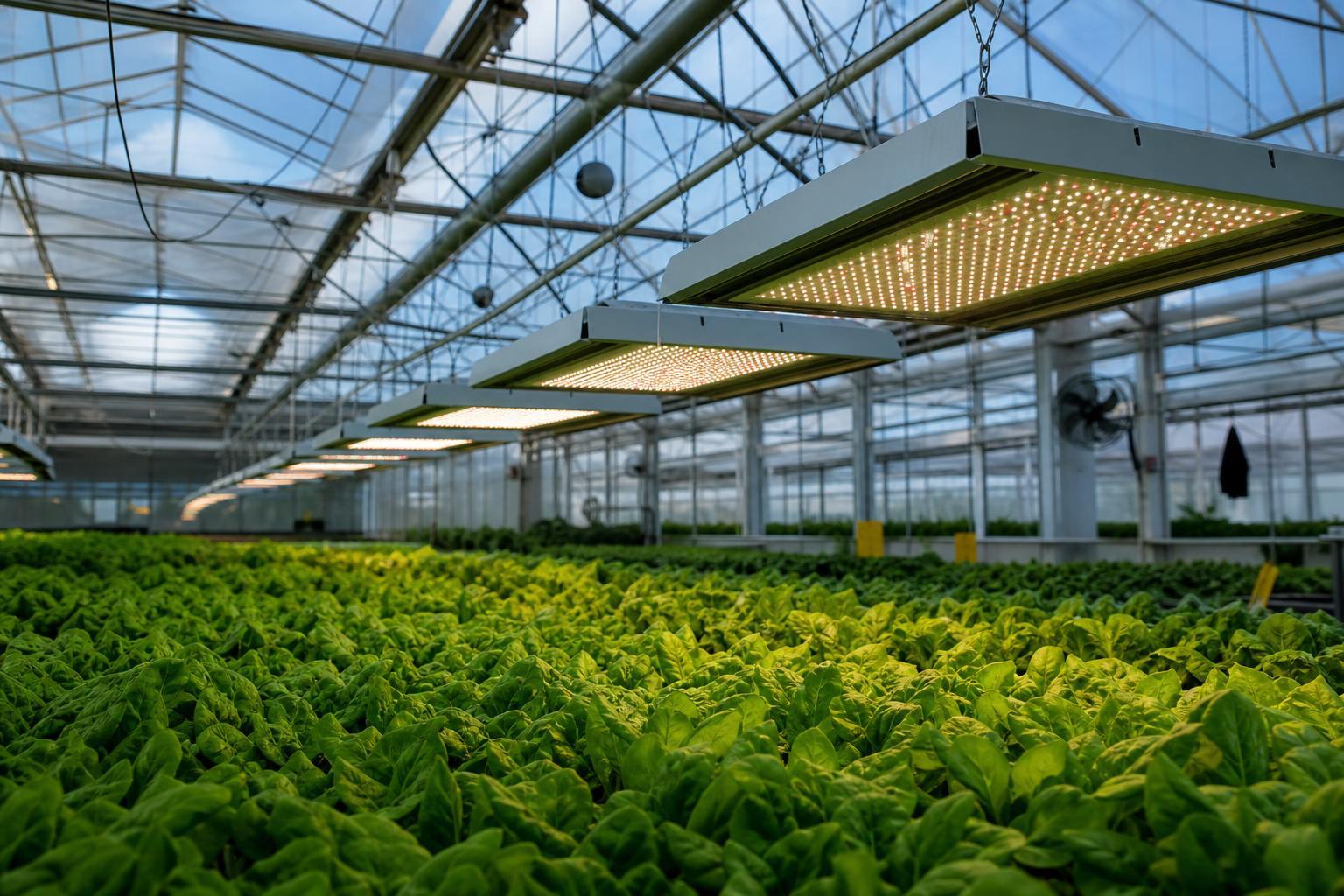 how much supplemental lighting does a greenhouse need