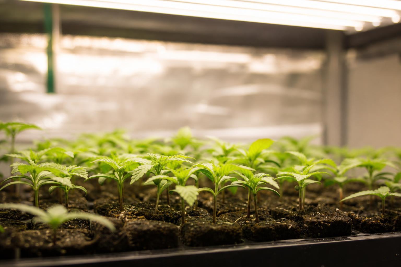 PPFD for seedlings cannabis