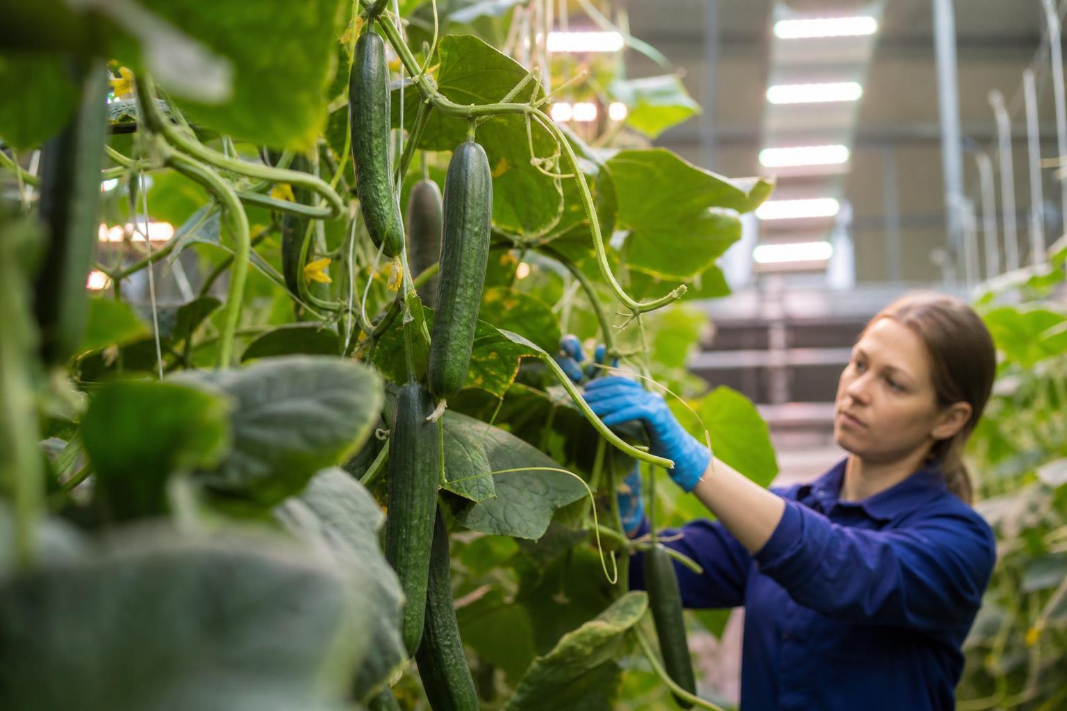 greenhouse lighting for cucumbers