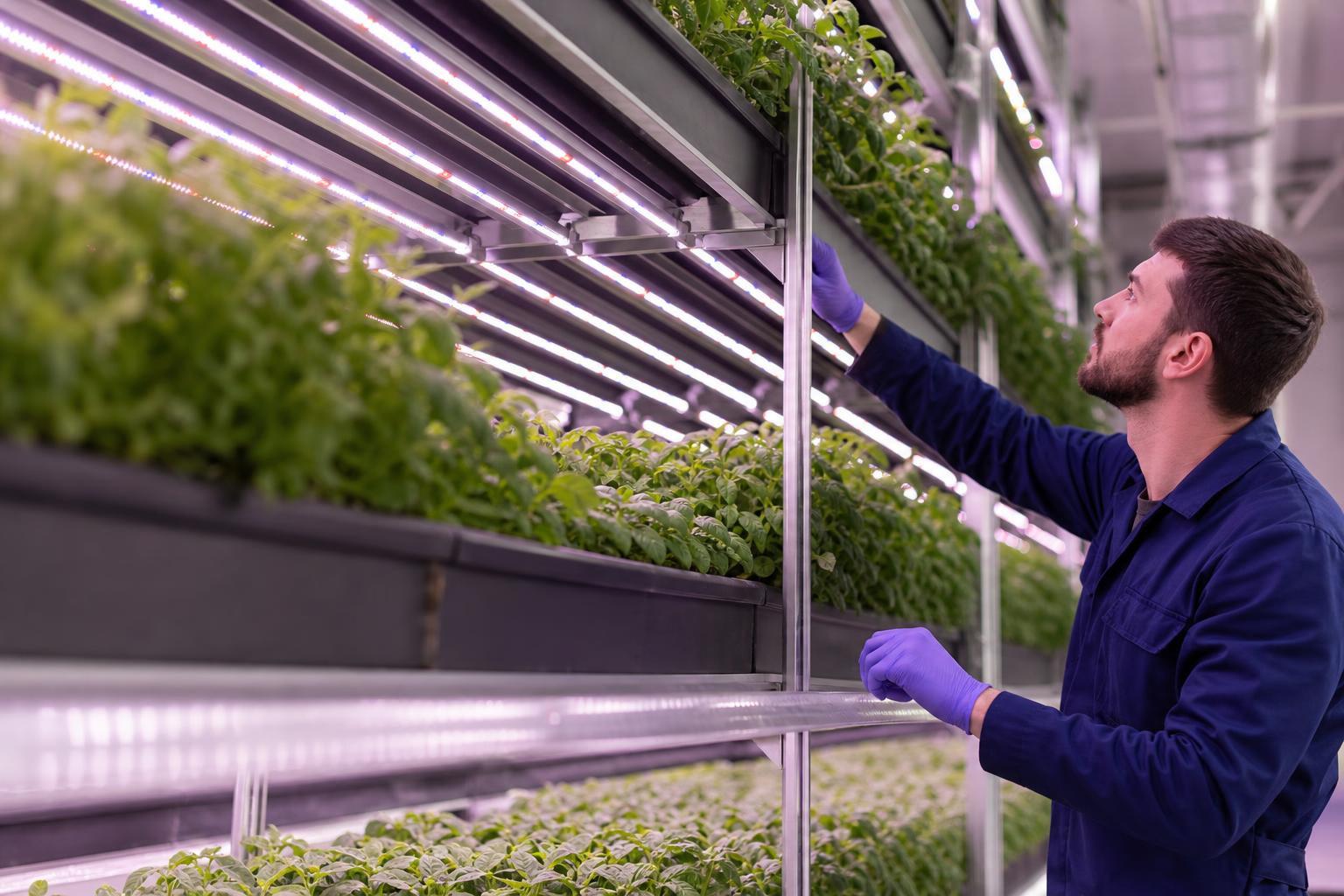 vertical farm grow lights