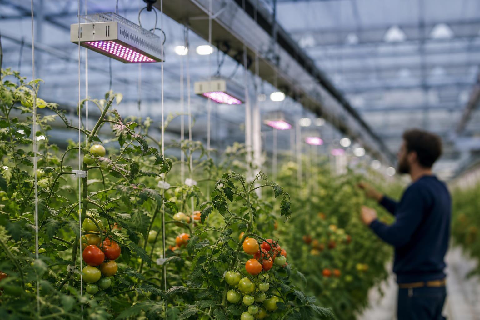 greenhouse lighting for tomatoes
