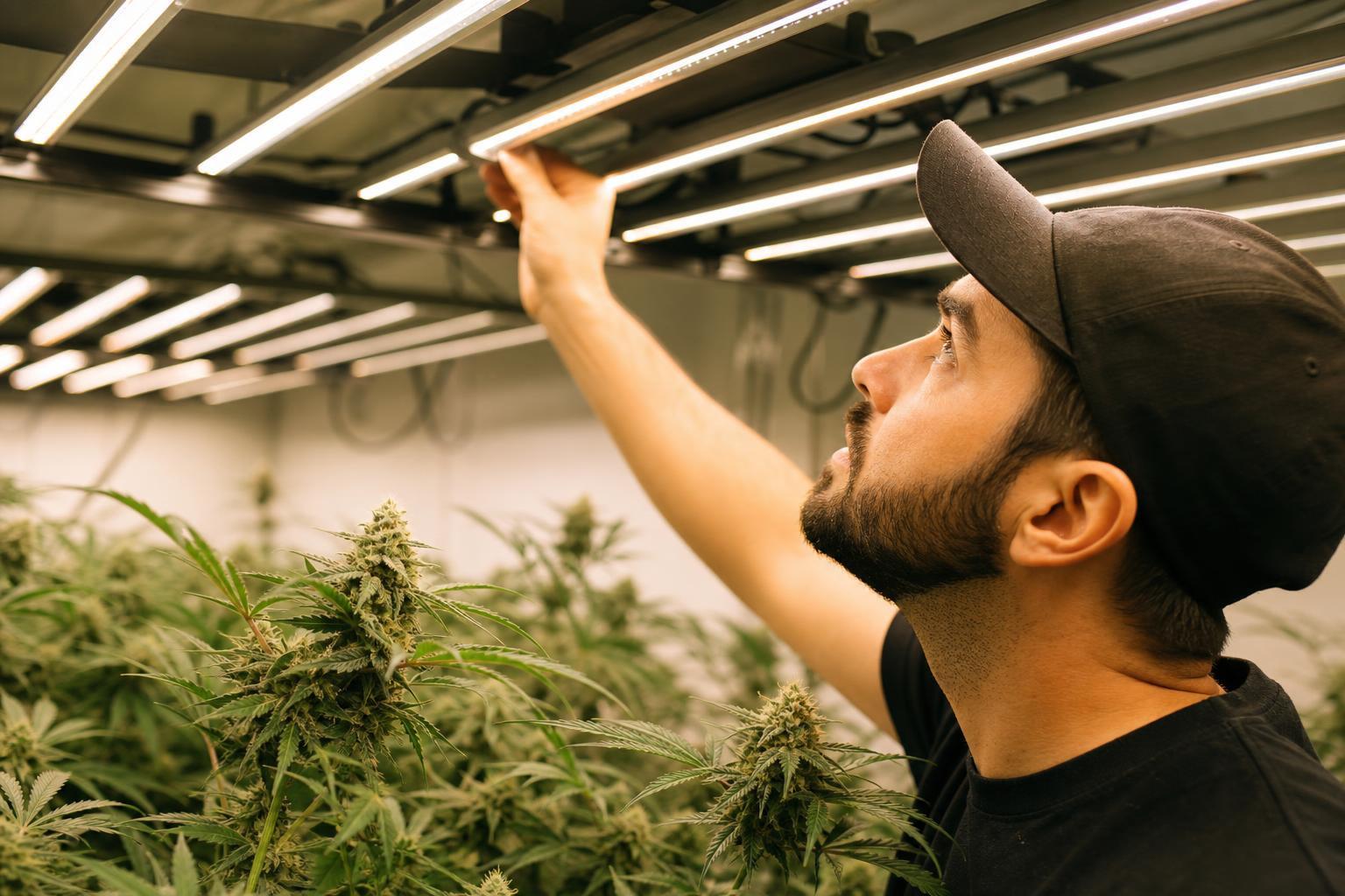 cannabis lighting stages