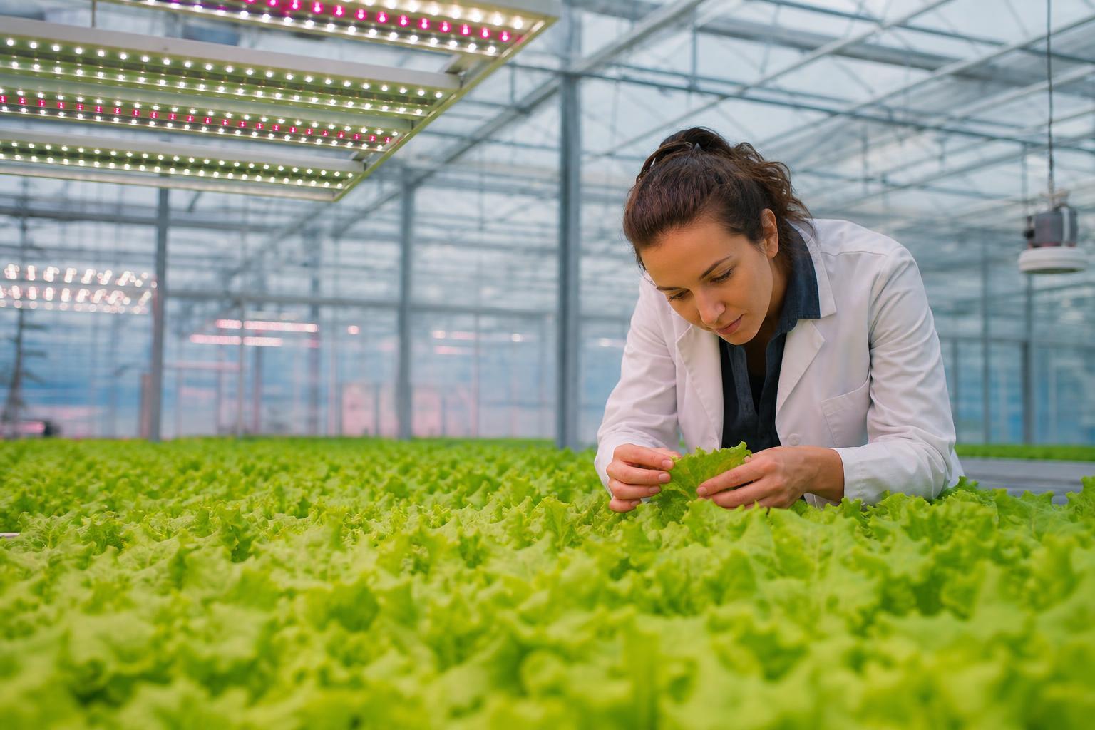 greenhouse lighting for lettuce