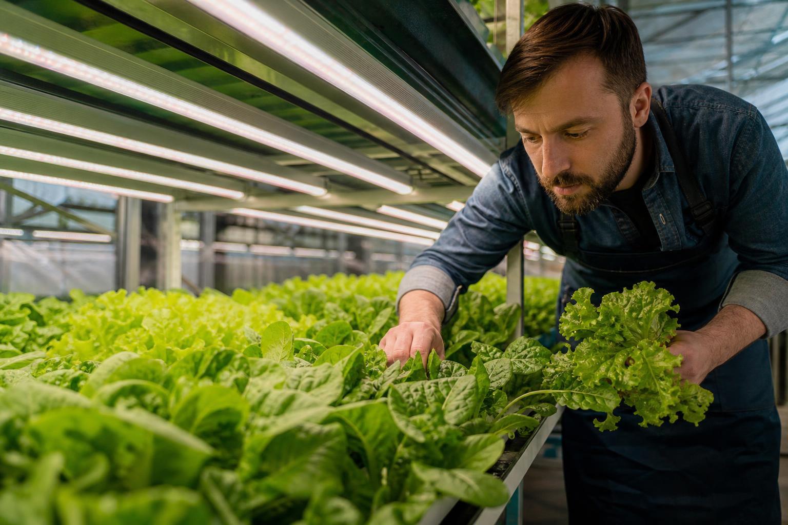 greenhouse lighting for leafy greens