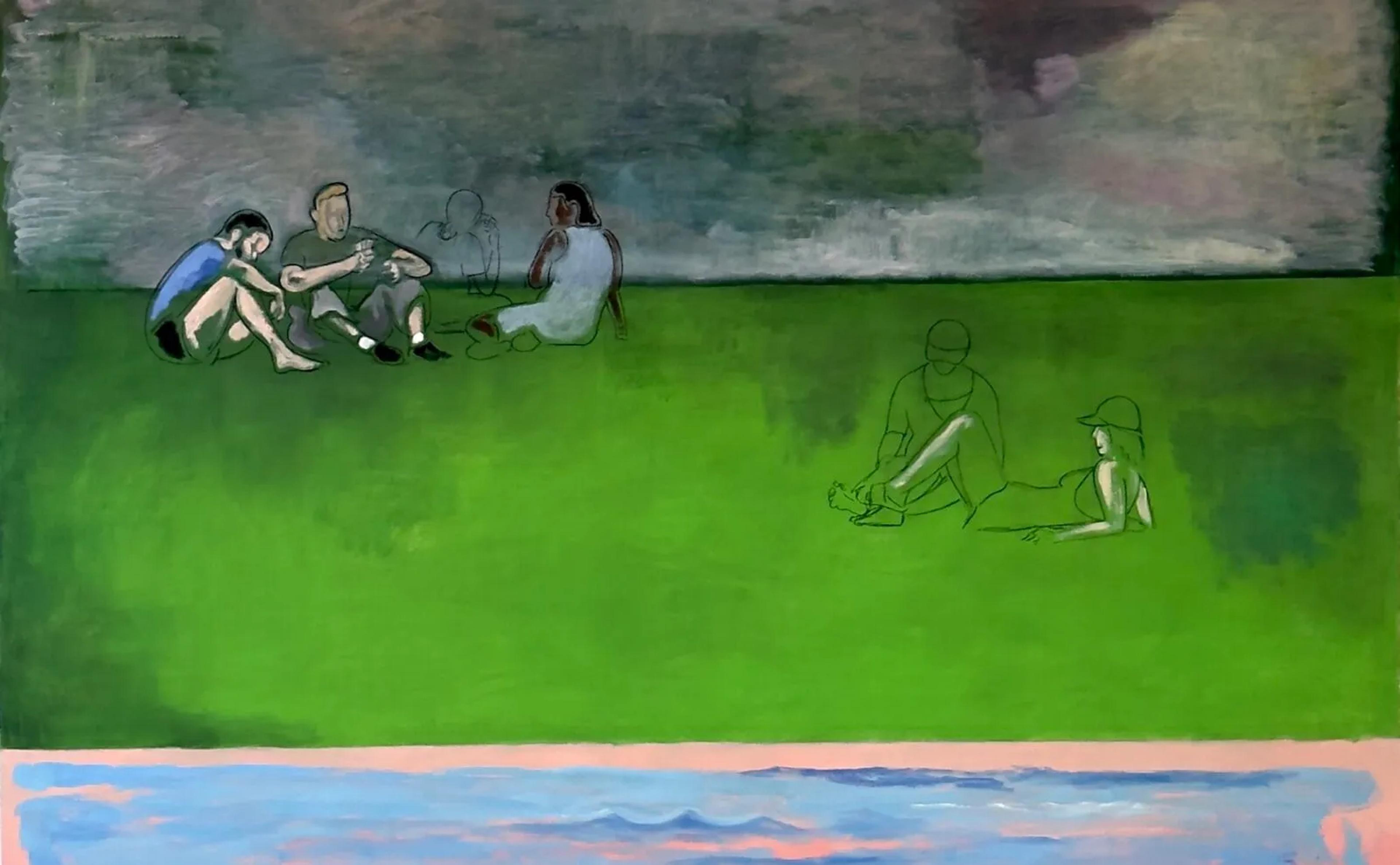 Lurid Green Canvases