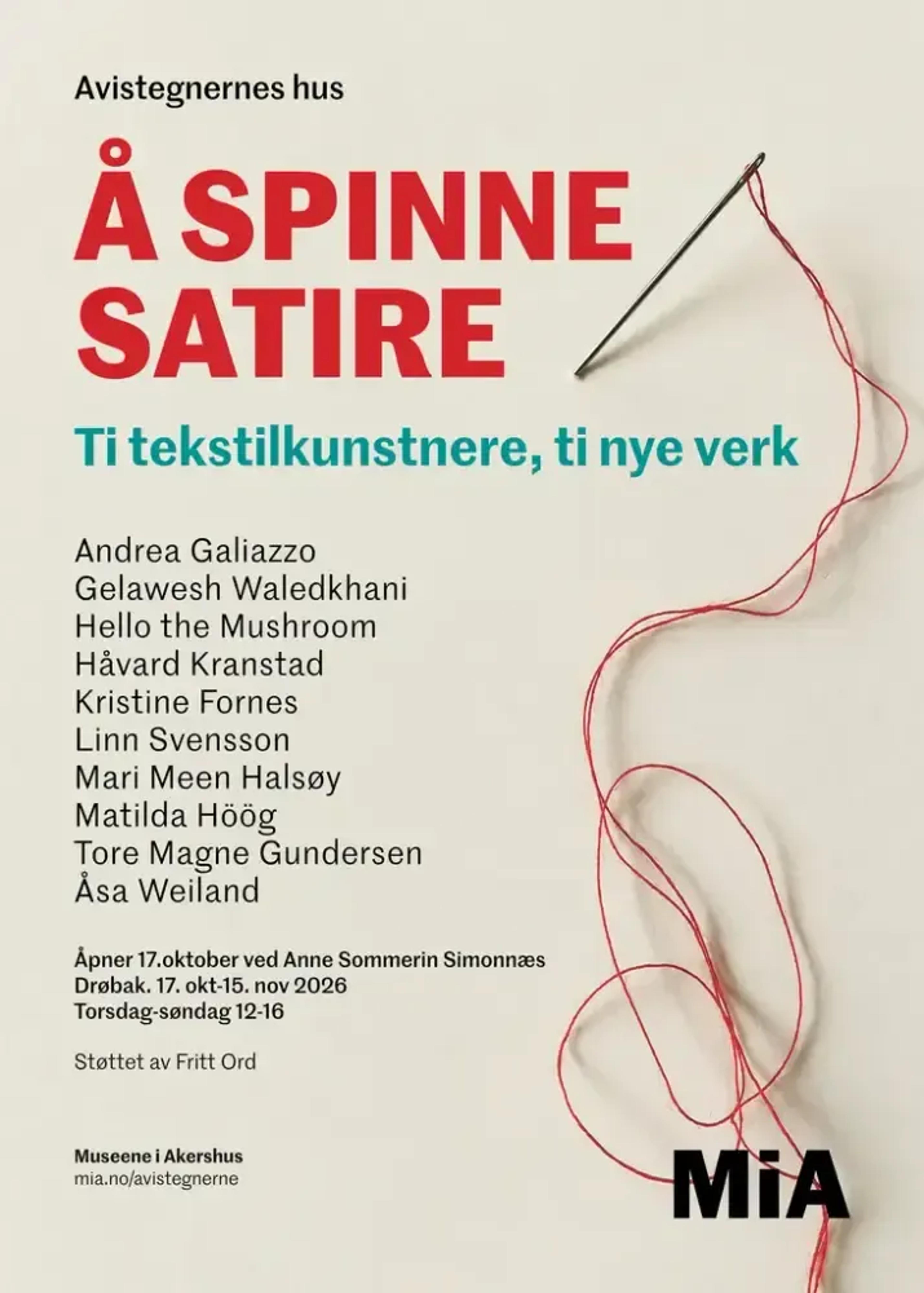 Å SPINNE SATIRE