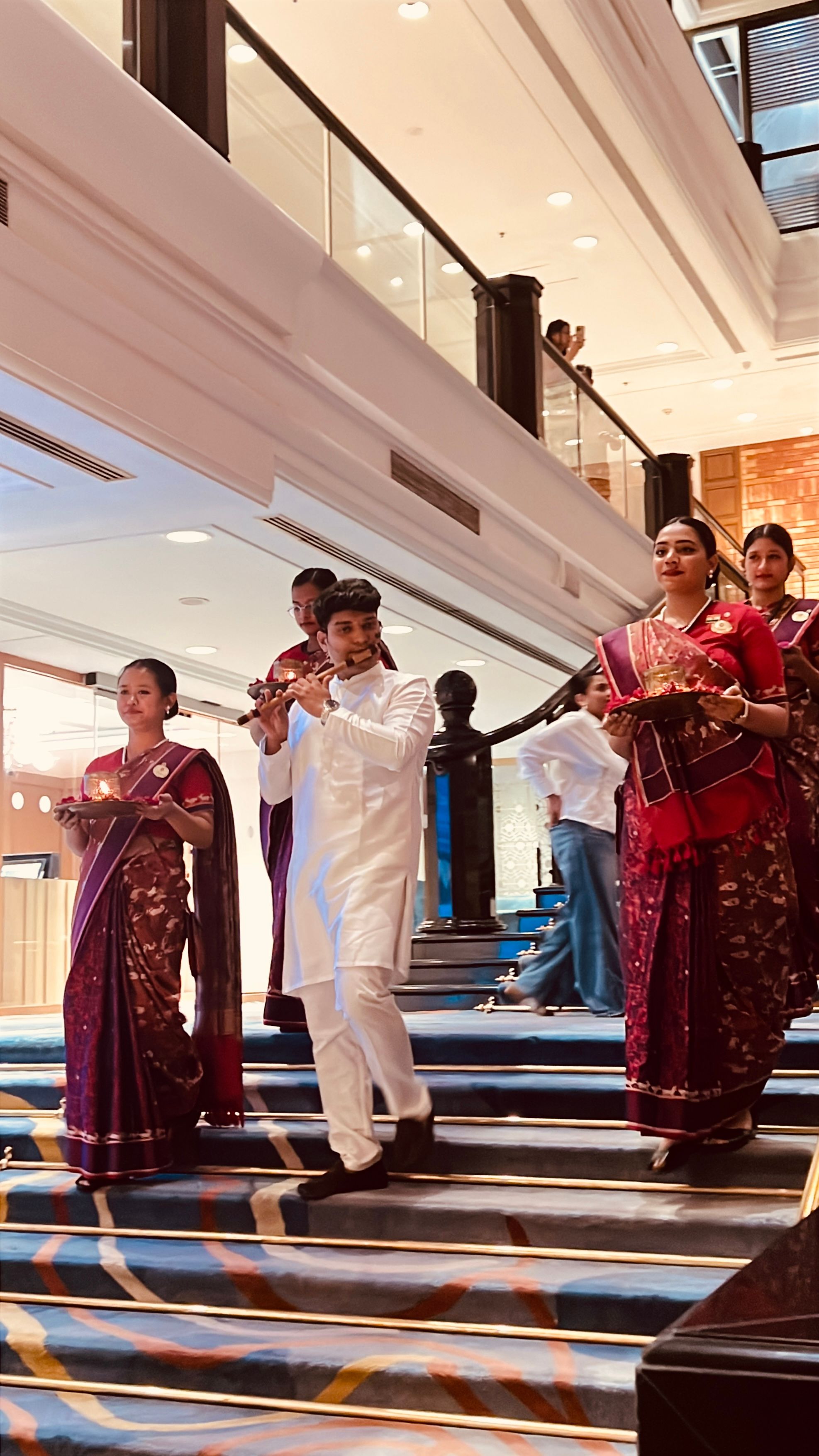 Evening Sunset Ritual at Taj Lands End