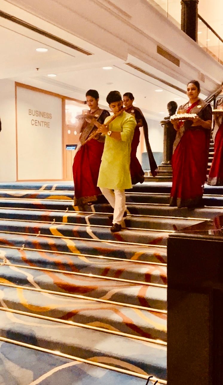 Evening Sunset Ritual at Taj Lands End